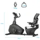 Горизонтальний велотренажер Gymtek XBR6000 електромагнітний золотистий
