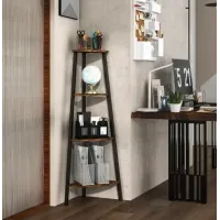 Етажерка Costway Leo кутова в стилі Loft