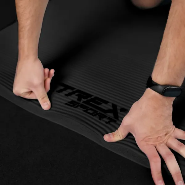Коврик для йоги Trex Sport TX-029NGM NBR 2см 190х80 черный