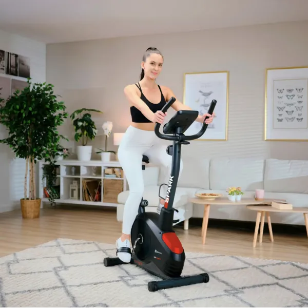 Велотренажер Hop-Sport HS-2080 Spark чорно-червоний (2025)