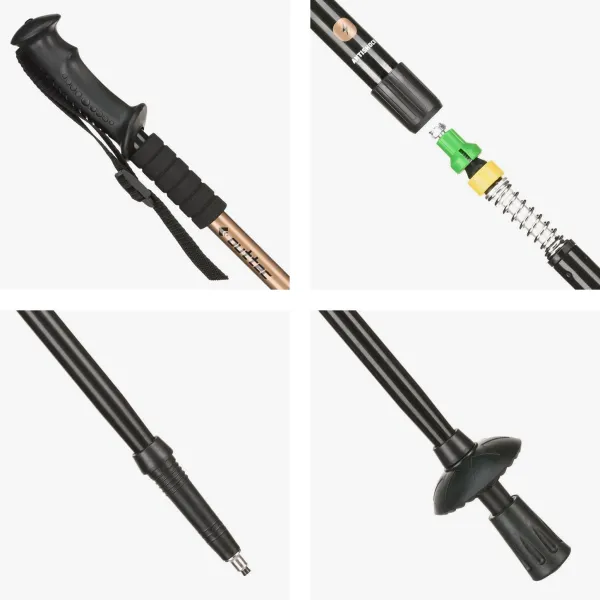 Трекінгові палки Outtec алюмінієві 3-х секційні 65-135см Anti-shock