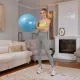 Фитбол Hop-Sport 45см голубой + насос