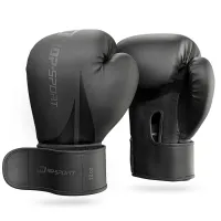 Боксерские перчатки Hop-Sport HS-BG12 12oz черные