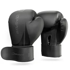 Боксерские перчатки Hop-Sport HS-BG12 12oz черные