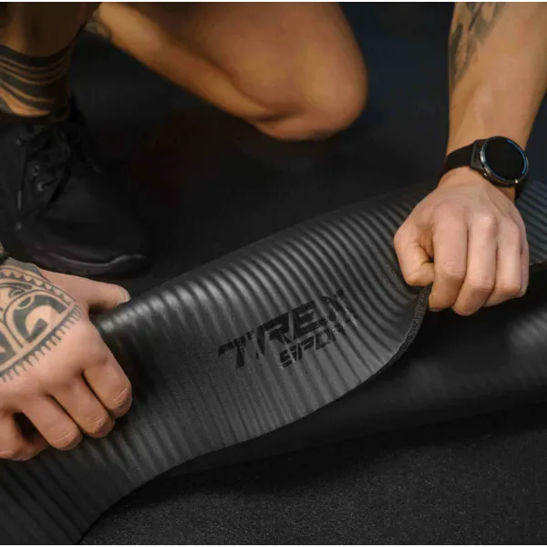 Коврик для йоги Trex Sport TX-018NGM NBR 1см 180х60 черный