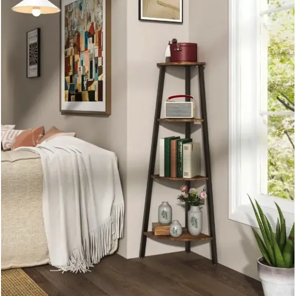 Етажерка Costway Leo кутова в стилі Loft