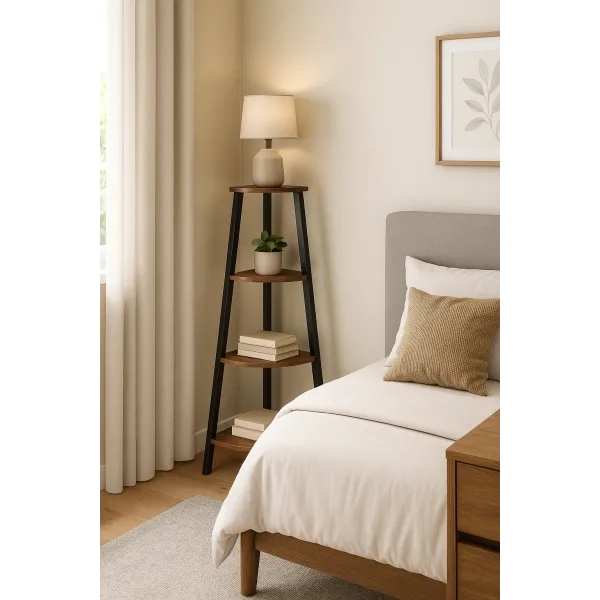 Етажерка Costway Leo кутова в стилі Loft