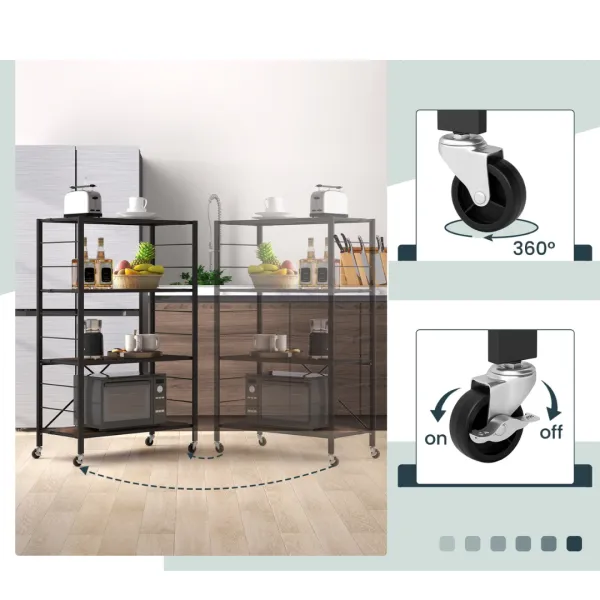 Стелаж Costway Scooby складаний в стилі Loft
