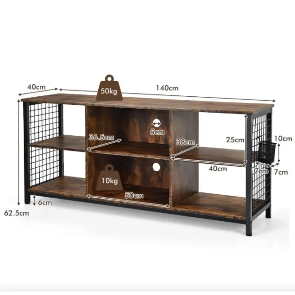 Тумба під ТВ Costway Ketrin в стилі Loft