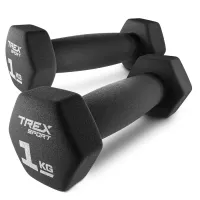 Гантели для фитнеса неопреновые TREX Sport TX-010VD 2x1кг