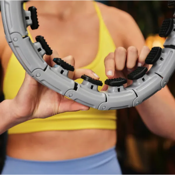 Хулахуп Trex Sport TX-010CHH масажний з обважнювачем сірий