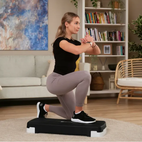 Степ платформа Hop-Sport HS-PP033AS чорно-біла