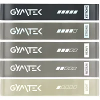 Набор резинок для фитнеса Gymtek 0,5-30кг серый