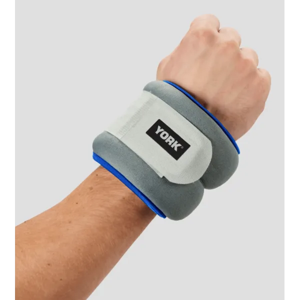 Обважнювачі York Fitness Soft для рук і ніг 2х1,5кг сірий
