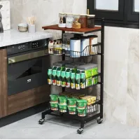 Стелаж Costway Vroda мобільний в стилі Loft