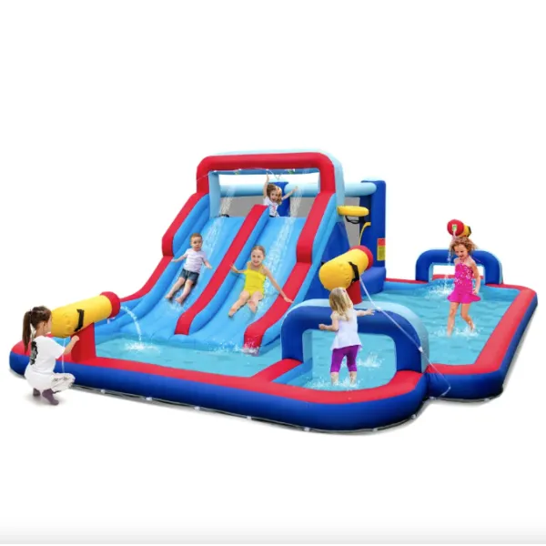 Надувний парк Costway Fun Kids із водними гірками (без вентилятора)
