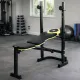 Тренувальна лавка Besport WB-003 горизонтальна для жиму зі стійкою під штангу