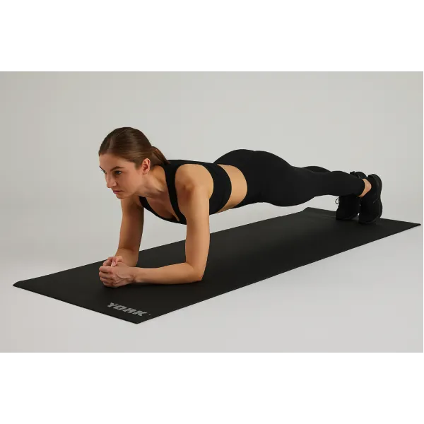 Килимок (мат) для фітнесу та йоги York Fitness 0,3см чорний