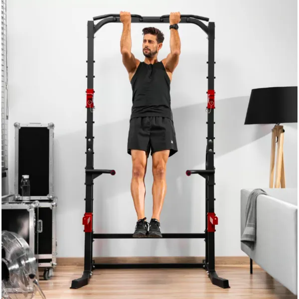 Силова станція Hop-Sport HS-1014K з тримачем для штанги та брусами