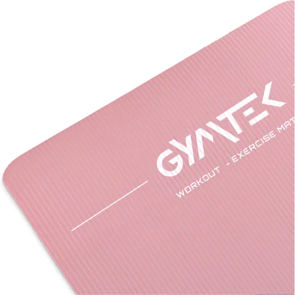 Килимок (мат) для йоги та фітнесу Gymtek NBR 1см рожевий