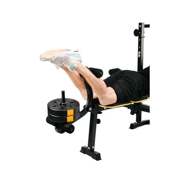 Набір Besport PowerPro 68кг з прямим грифом та лавою WB-004