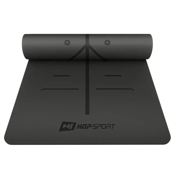 Йога-мат Hop-Sport PU 0,5см 183 x 68см HS-P005GM чорний