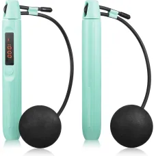 Умная скакалка Gymtek Smart с дисплеем и Bluetooth бирюзовая