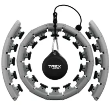 Хулахуп Trex Sport TX-010CHH массажный с утяжелителем серый
