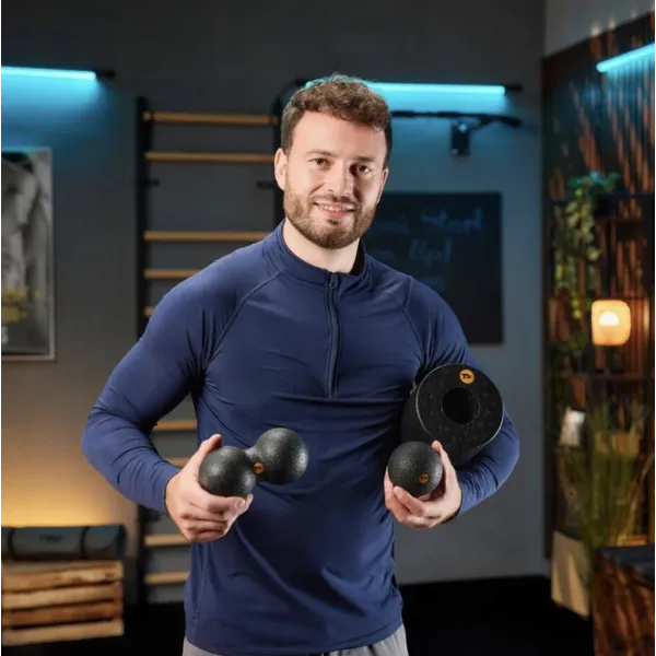 Набір масажерів Trex Sport TX-035EPS 3в1 для йоги та фітнесу чорний