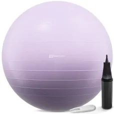 Фітбол Hop-Sport 85см бузковий + насос