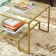 Журнальный столик Leobert Madison в стиле Loft золотистый
