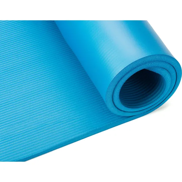 Коврик (мат) для фитнеса и йоги Gymtek NBR 1,5см голубой