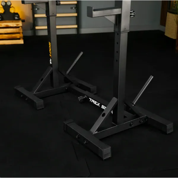 Стойки под штангу Trex Sport TX-100S регулируемые с ручками для отжиманий