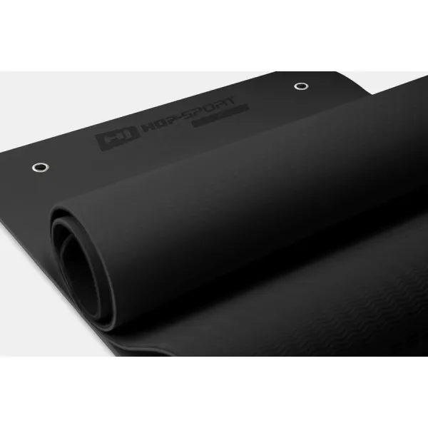 Фитнес-коврик с отверстиями Hop-Sport TPE 0,8см HS-T008GM черный