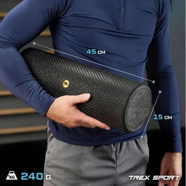Роллер масажер Trex Sport TX-045EPR EPP соти 45см чорний