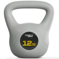 Гиря вінілова 12кг Trex Sport TX-012CKB сірий