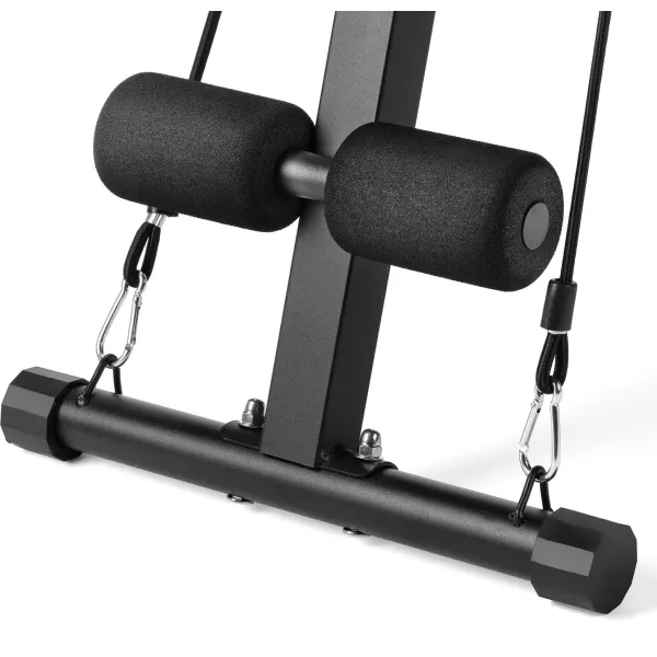 Складана регульована лава для тренувань Gymtek XL400 з еспандерами для дому