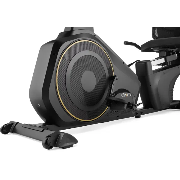Горизонтальний велотренажер Gymtek XBR6000 електромагнітний золотистий
