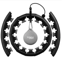 Хулахуп Trex Sport TX-010CHH массажный с утяжелителем черный