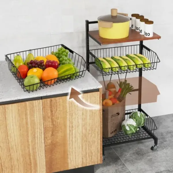 Стеллаж Costway Vroda мобильный в стиле Loft