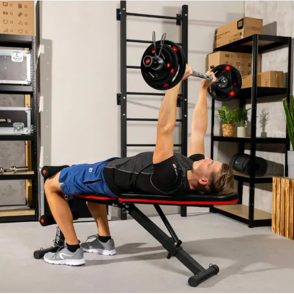 Лавка тренувальна Hop-Sport HS-1030 із фіксатором для ніг