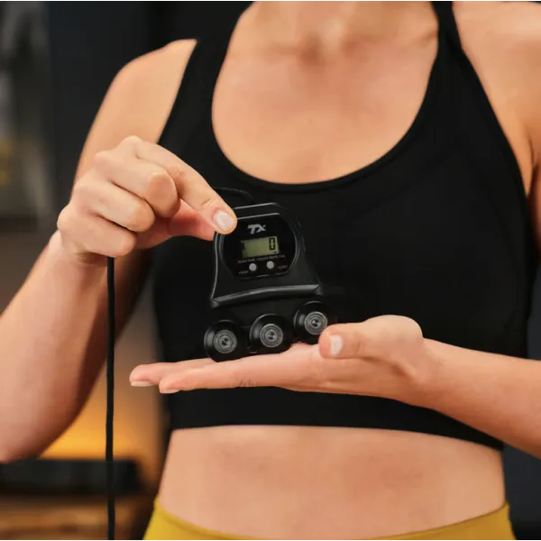 Хулахуп Trex Sport TX-020CHH масажний з обважнювачем та лічильником сірий
