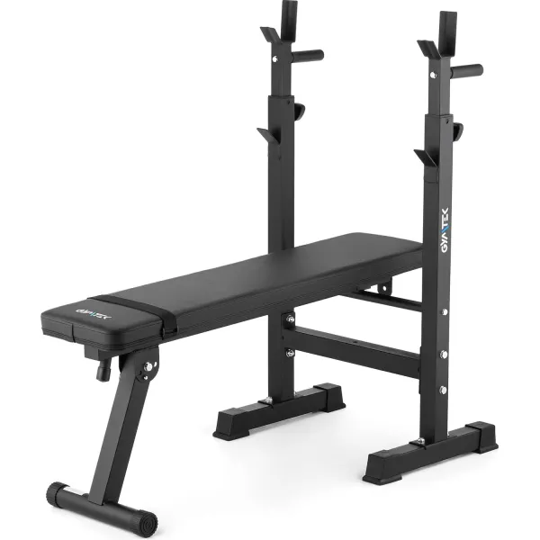 Лавка зі стійками для тренувань зі штангою Gymtek XL700 складана