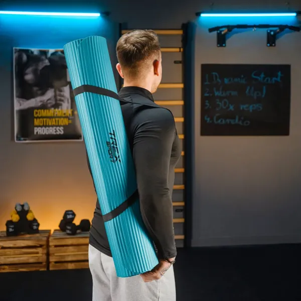 Коврик для йоги Trex Sport TX-019NGM NBR 1см 190х80 голубой