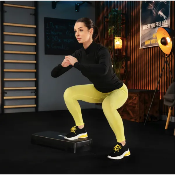 Степ платформа Trex Sport TX-030AS 3 рівнева чорно-жовта