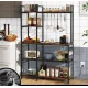 Стелаж Costway Kamel 5-ярусний з 2 розетками в стилі Loft
