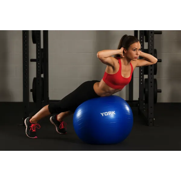 Фитбол York Fitness 65см синий + насос