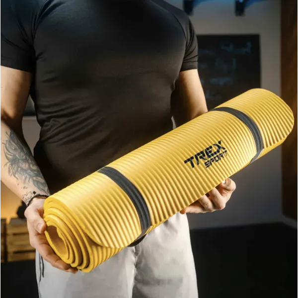 Коврик для йоги Trex Sport TX-019NGM NBR 1см 190х80 жовтий