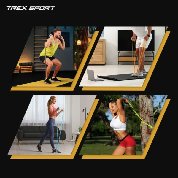 Набір резинок для фітнесу Trex Sport TX-004PB Power Band 4в1 2-41кг