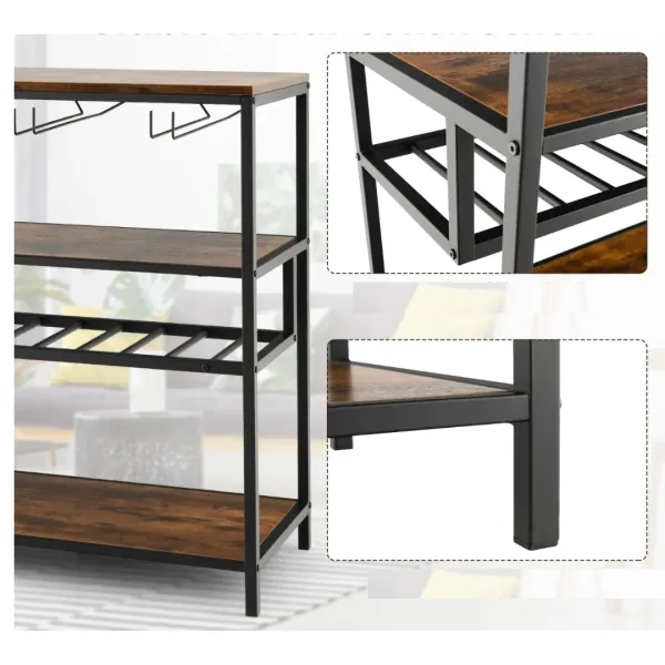 Стіл для кухні Costway Alfred фуршетний в стилі Loft